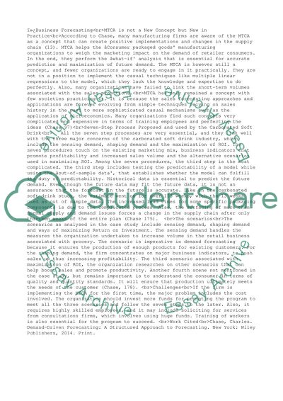 Business Forecasting