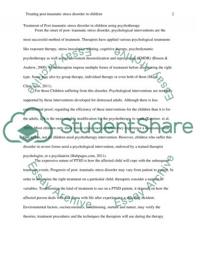post traumatic stress disorder psychology essay Brain, mind: battle fatigue, post-traumatic stress disorder, combat stress based on neurophysiology, biochemistry, and psychology with emphasis on possibilities for. post traumatic stress disorder psychology essay Brain, mind: battle fatigue, post-traumatic stress disorder, combat stress based on neurophysiology, biochemistry, and psychology with emphasis on possibilities for.