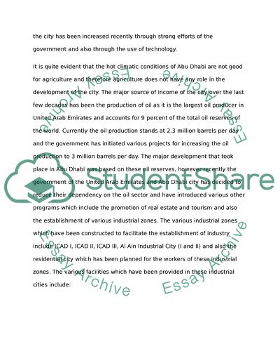 Abu-Dhabi Development UAE