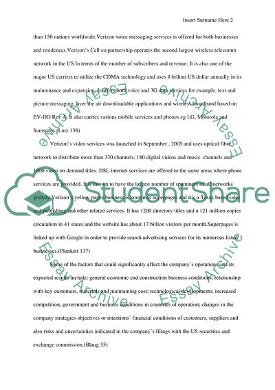 Verizon Communication Inc