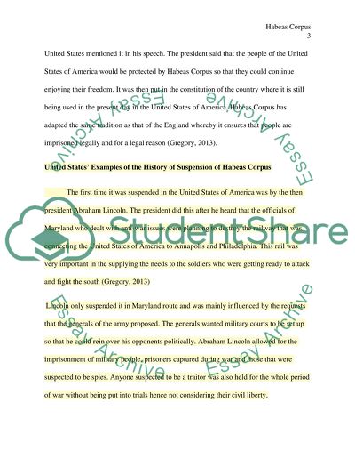 Habeas Corpus in English Traditions