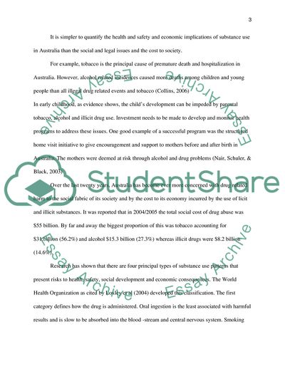 Analysis of the Social Construction of Substance Use