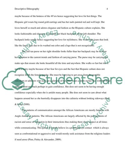 Descriptive Ethnography