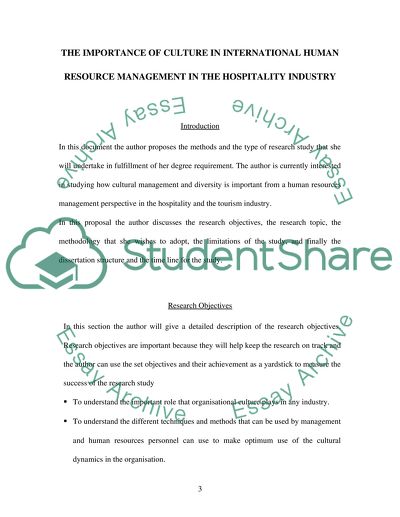 Culture in the International HRM in Hospitality Industry
