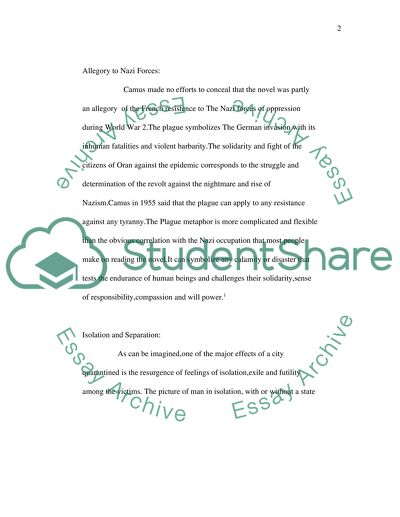 The Main Themes of La Peste by Albert Camus