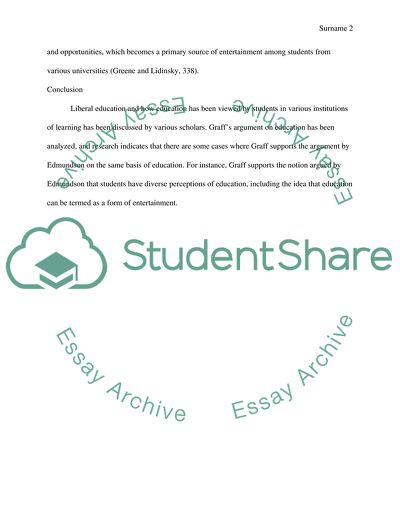 How Graff Supports Edmundsons Argument