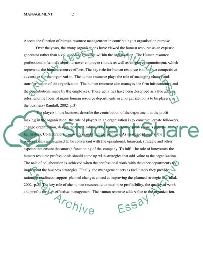 Human Resource Managment