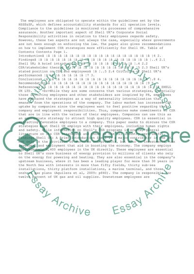 Social Responsibility of an Employee