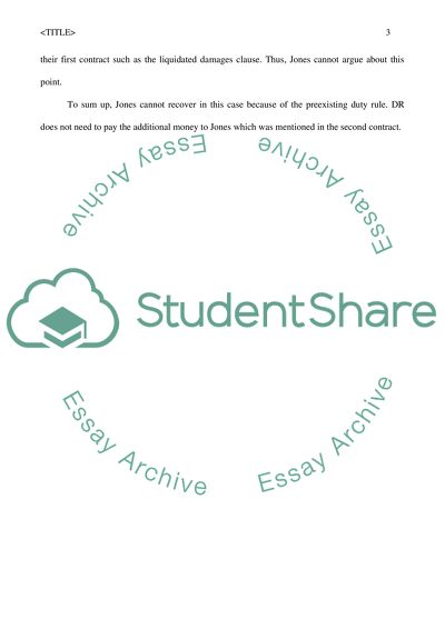 The Contract between Jones Construction and Duane Reade