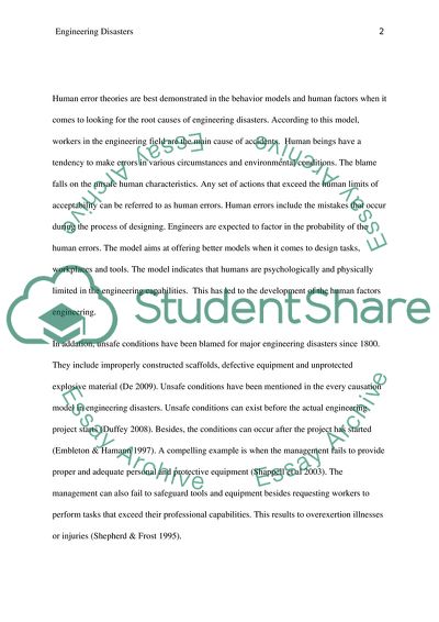 Engineering Disasters