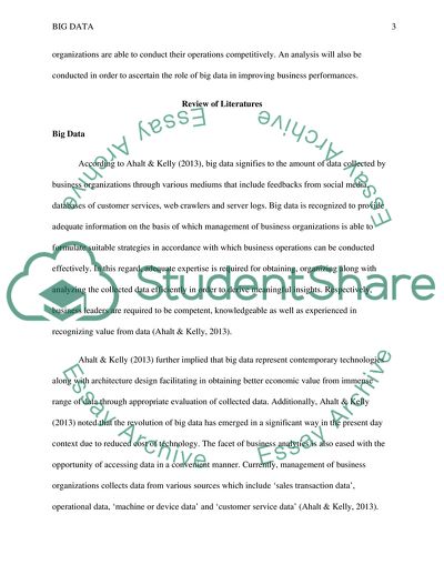 Main Features of Big Data