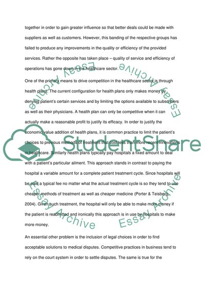 Healthcare Competition in the United States