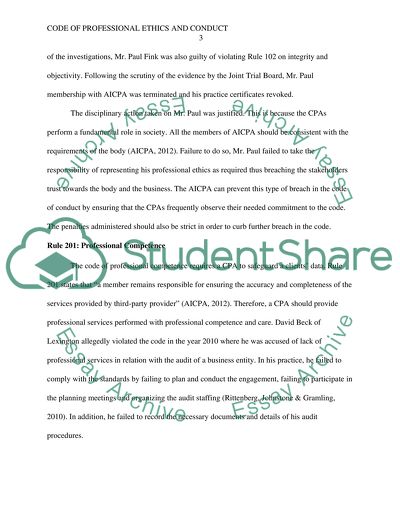 Code of Professional Ethics & Conduct (4)