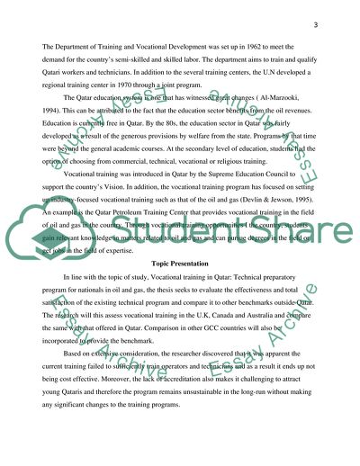 Vocational Training in Qatar: Technical Preparation Program for Oil and Gas