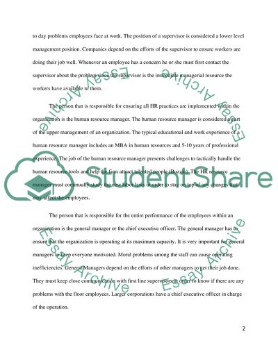 MGMT 3010 Managing People For A Competitive Advantage