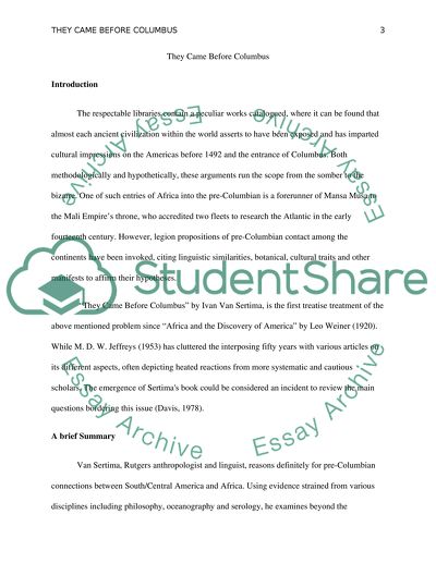 They came before columbus