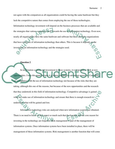 Info Analysis - Computer Information System