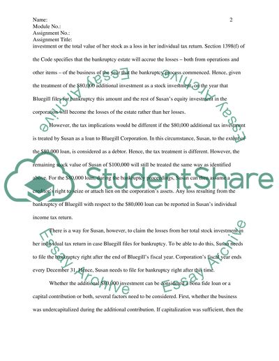 Capital Requirements for Bluegill Corporation