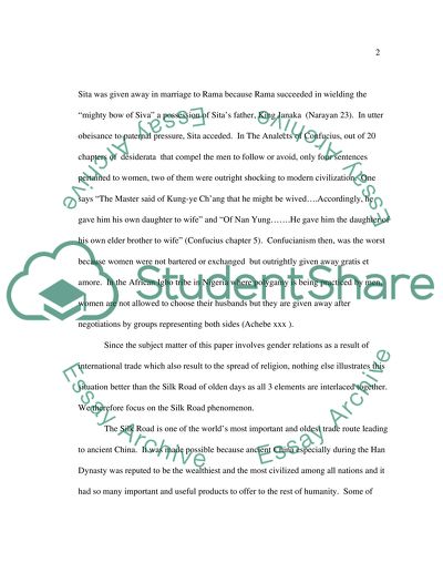 Gender, Trade and Religion