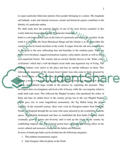 Particular Landscapes and National Identity in India