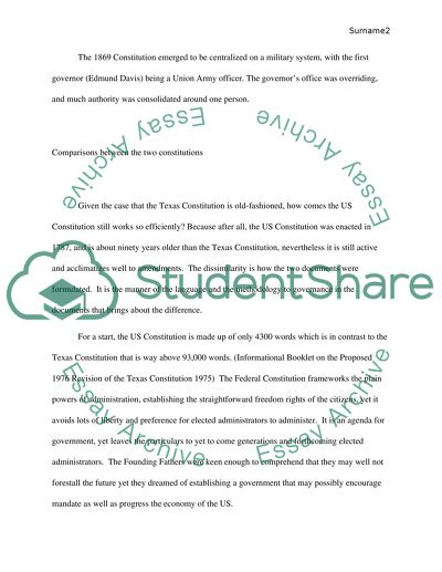 TEXAS GOVT CLASS: PAPER 1