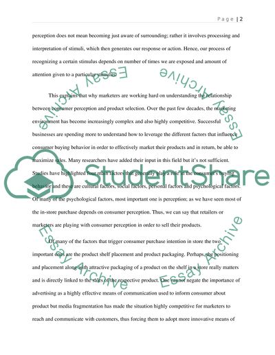 Effect of product packaging