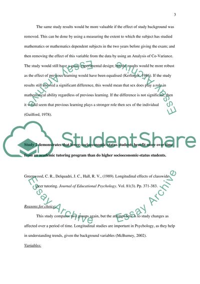 Quasi-Experimental Designs