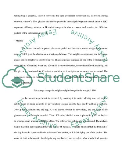 Diffusion and Osmosis