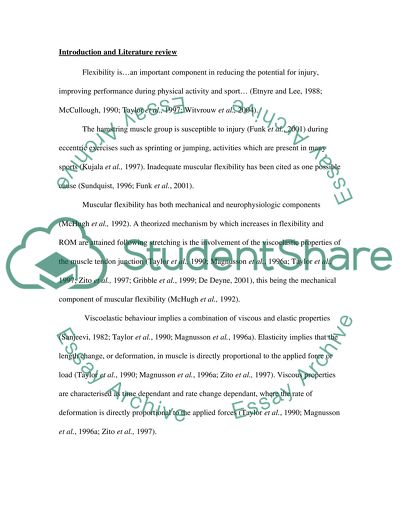 Editing PNF vs Static Stretching