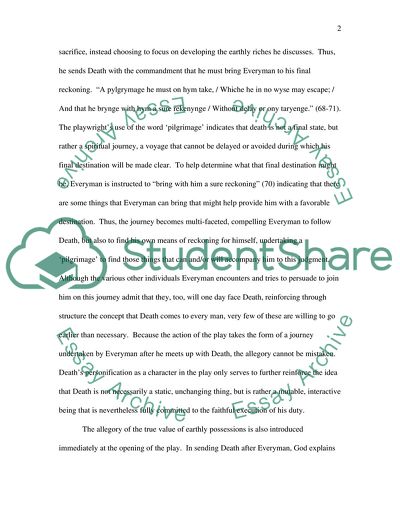 Major Allegorical Themes in Everyman