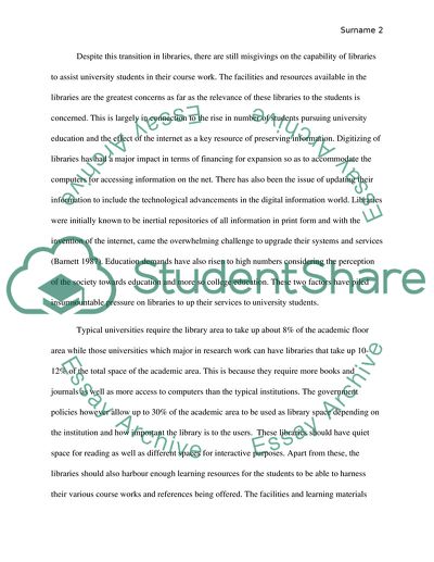 How Facilities and Resources in UK University Libraries Assist Students in Their Course of Work