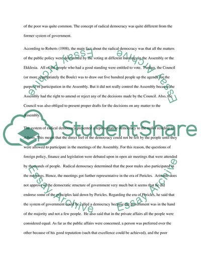 The Athenian Radical Democracy