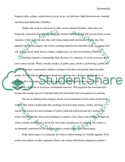 Prohibiting Smoking in Public Places