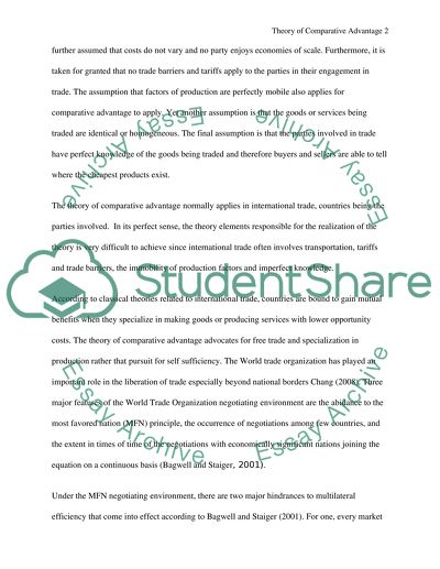 Production and Trade at the International Arena