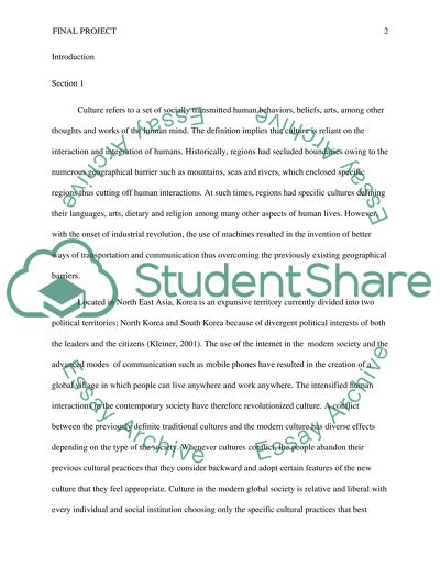 Culture and costums of Korea