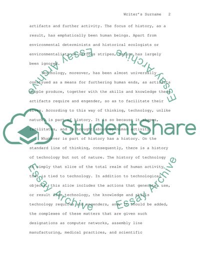 The Roles of Nature and Technology in Human History