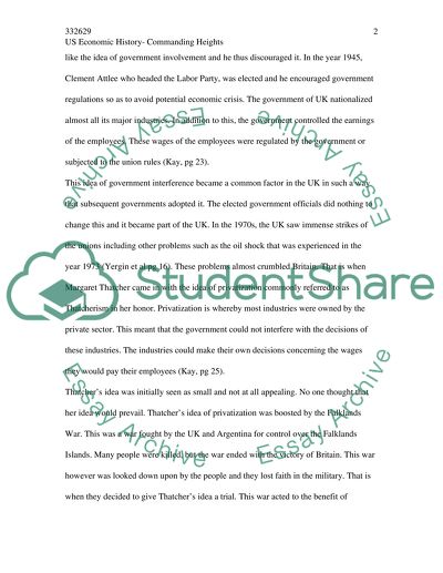 US Economic History-Commanding Heights