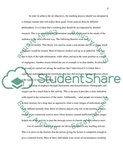 Teaching and Learning for Health