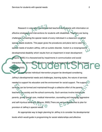 Channeling Students into Special Services