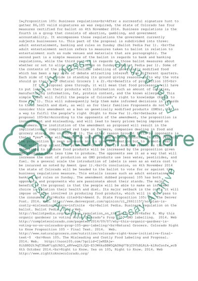 Proposition 105: Business Regulations