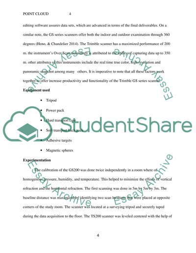 Point cloud- technical report