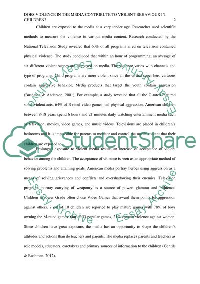 Exposure to Violent Media Content