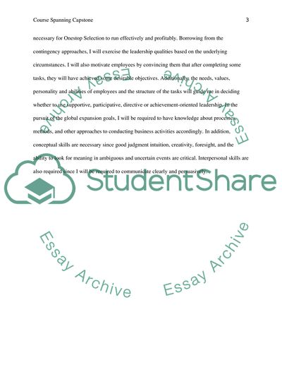 Course Spanning Capstone