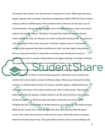 Ethnicity and Multiculturalism Issues