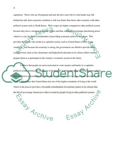 Ethics: Economic Justice and Political Theory