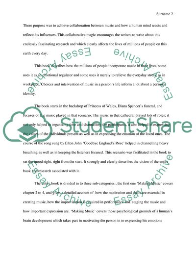 Music Psychology in Music and Mind in Everyday Life