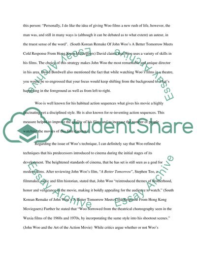 John Woo as a film auteur