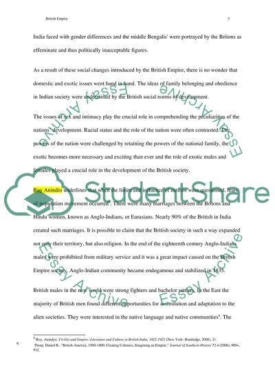 The Ideas about Masculinity and Femininity in Studying Empire and British Society