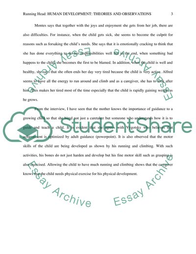 Observation of Theories of Human Development