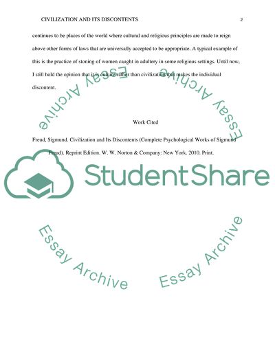 Civilization and Its Discontents by Sigmund Freud